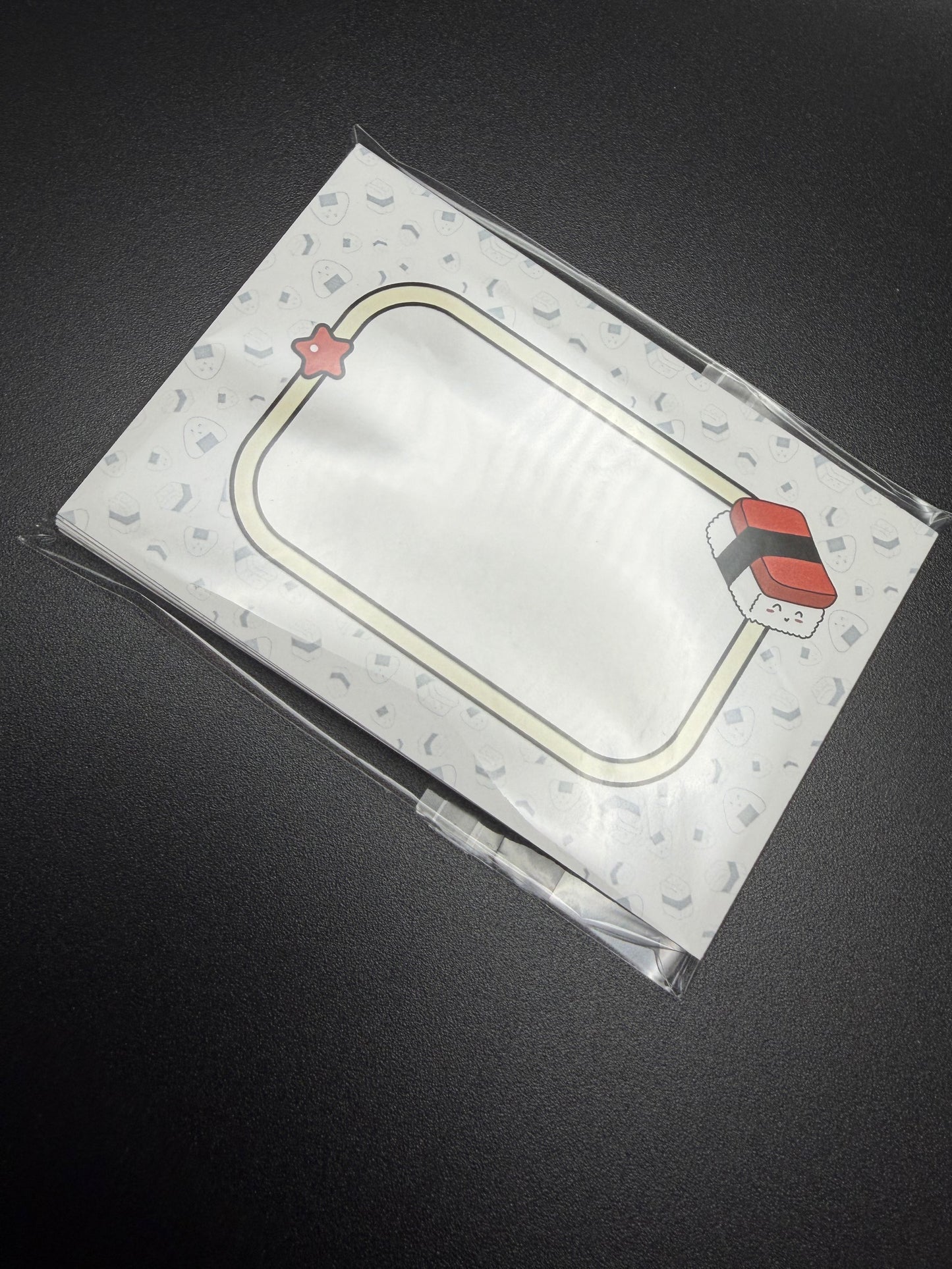 Pocket Notes - Black & White Musubi & Onigiri