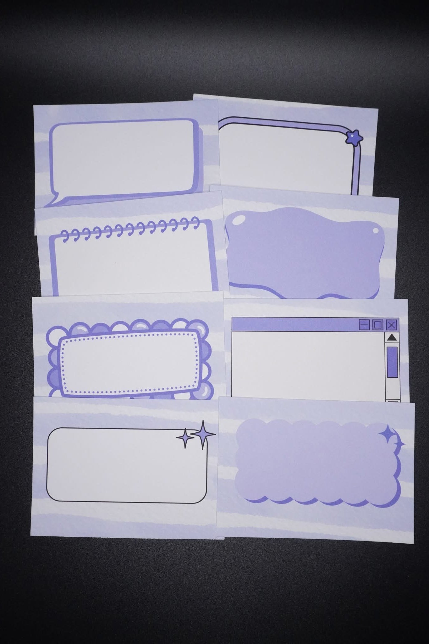 Pocket Notes - Purple Stripes