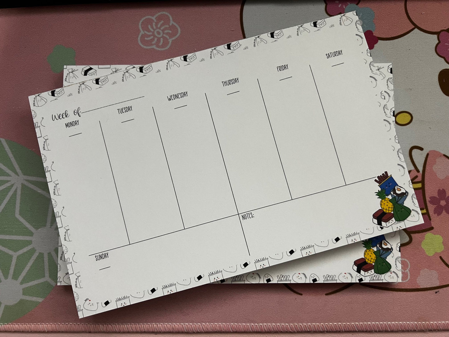 Handmade Weekly Planning Notepad
