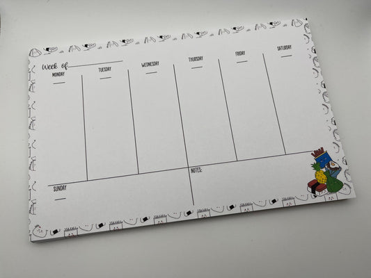 Handmade Weekly Planning Notepad