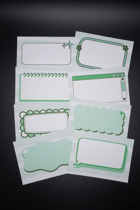 Pocket Notes - Green Stripes