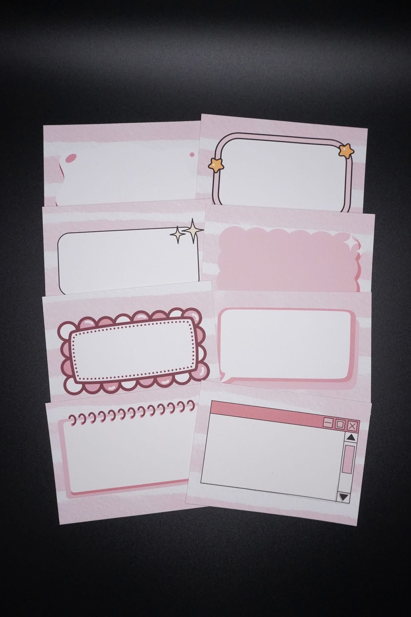 Pocket Notes - Pink Stripes