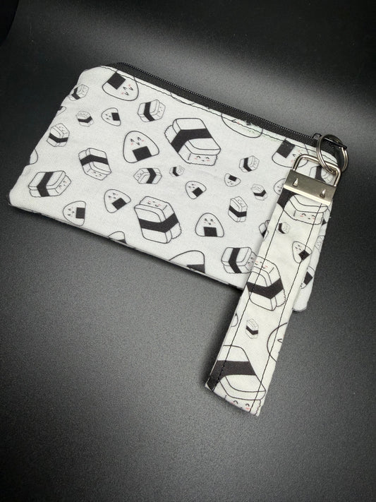 Mini Pouch with Wristlet - Musubi & Onigiri