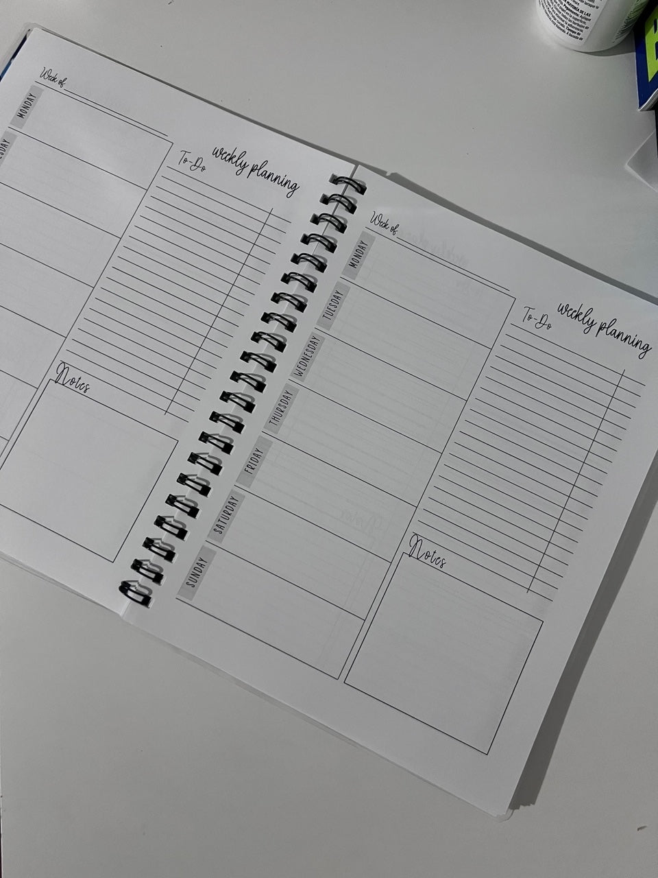 Hardcovered 6.5 x 8 inch Weekly Planners