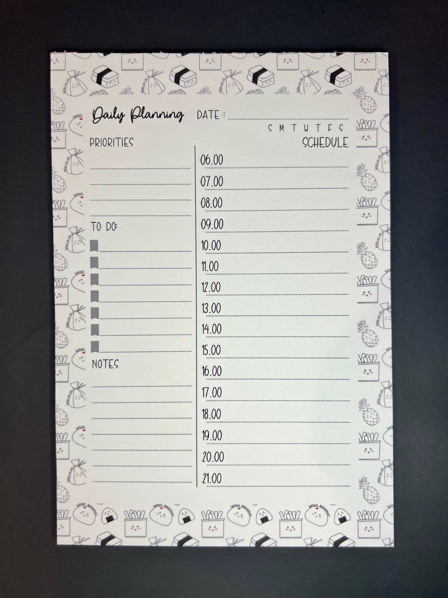 Daily Planner Notepad