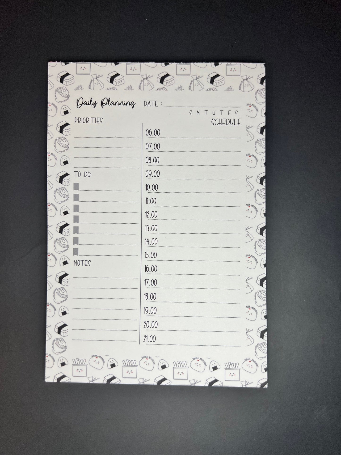 Daily Planner Notepad