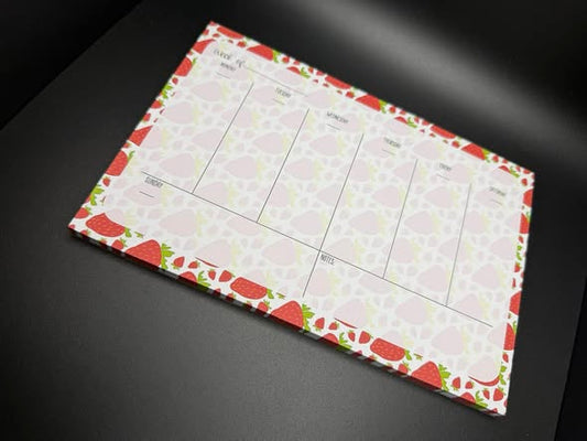 Weekly Notepads - Strawberry